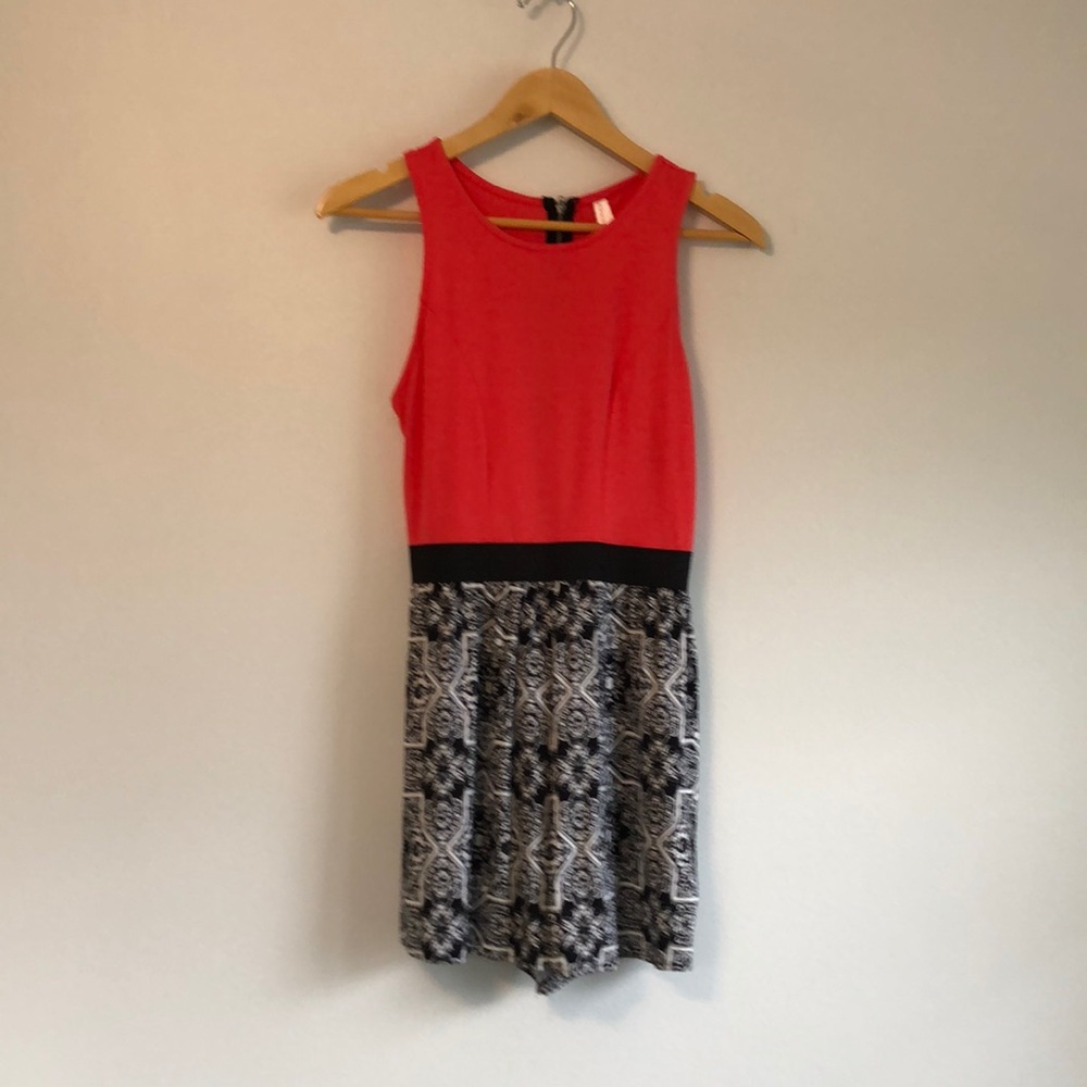 Xhileration Pink and Black Romper